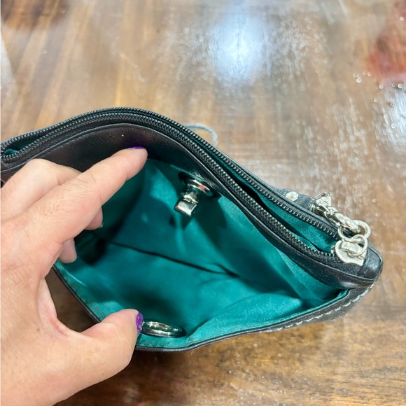 Leather Coach wristlet - Picture 2 of 3